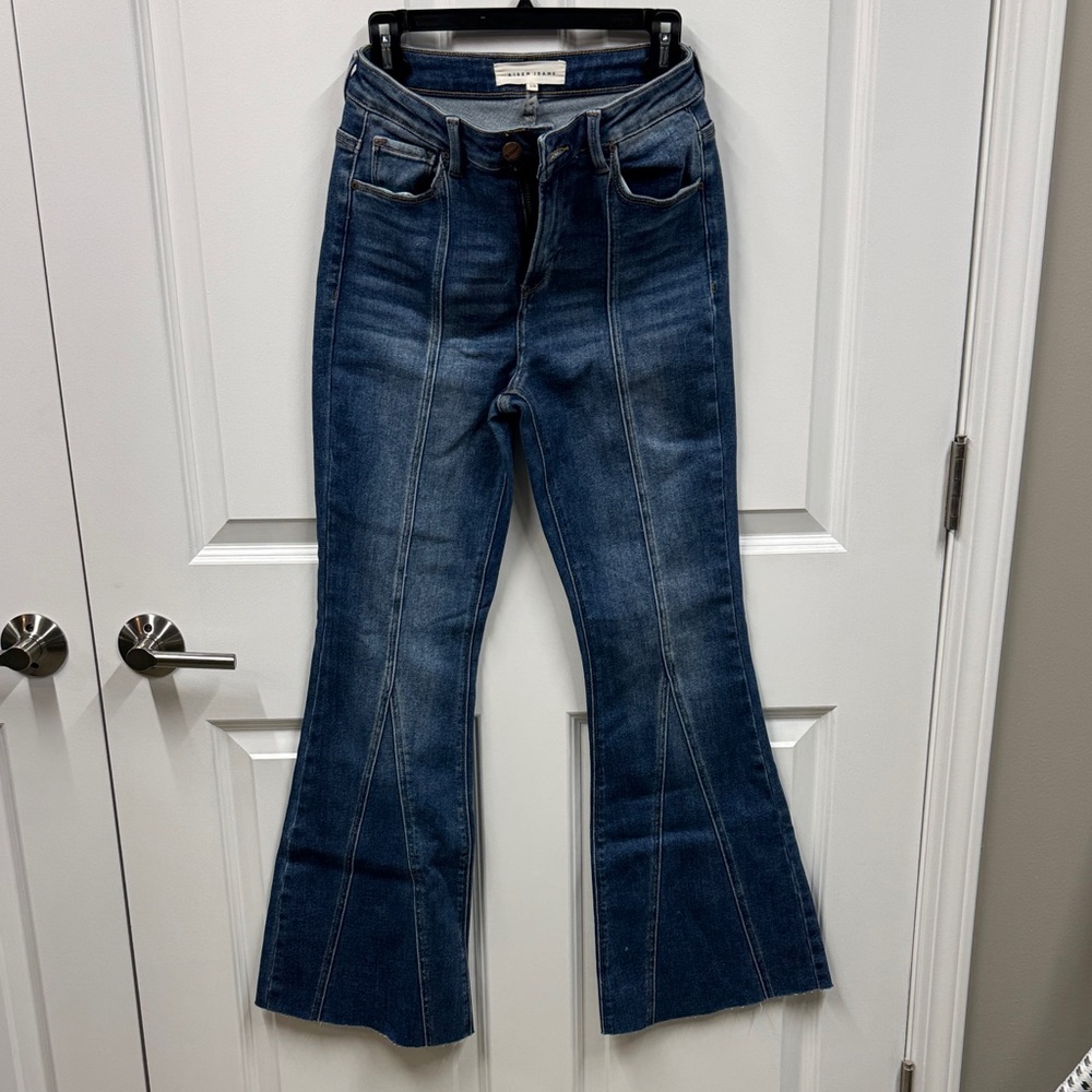 High Rise Denim Flare Jeans